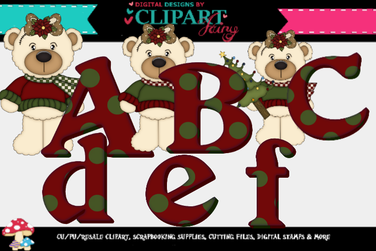 White Bear Girl Christmas Alpha example image 1