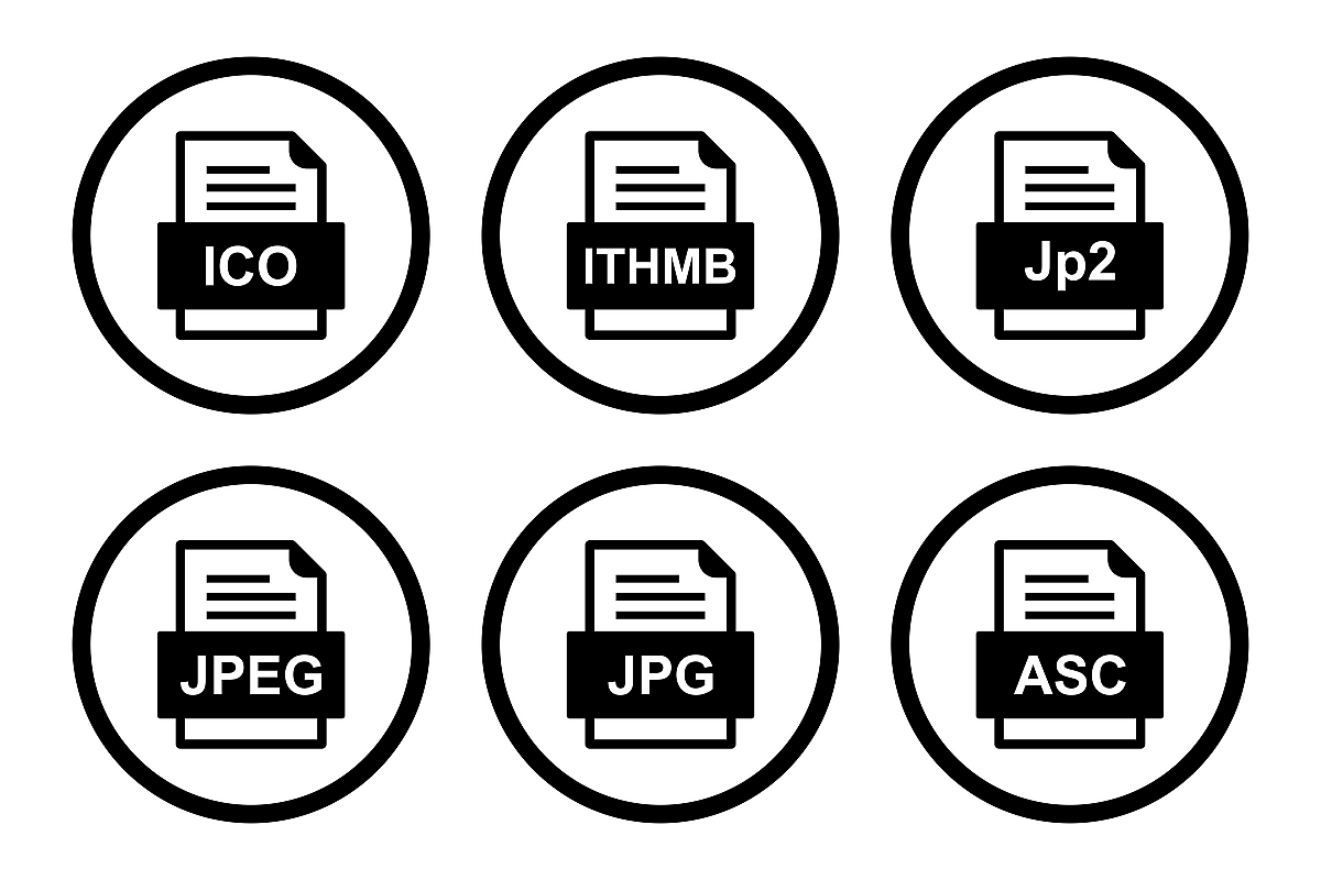 Set Of File Formats Icons example image 1