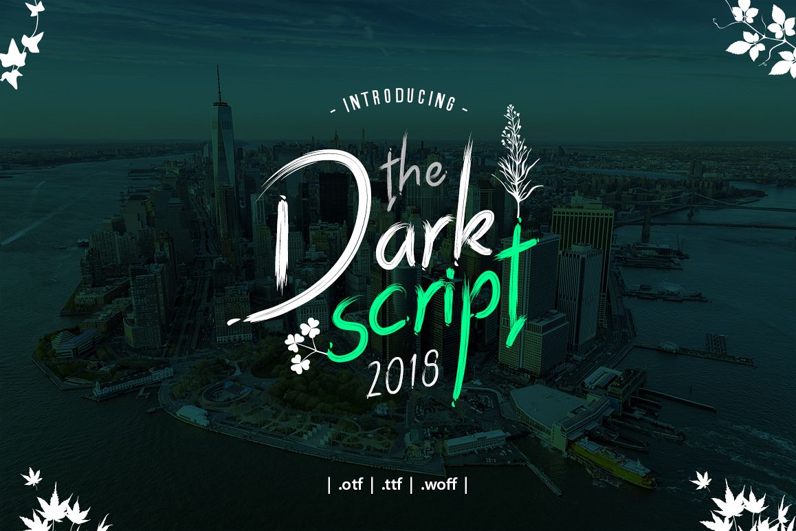 Dark Script Font example image 1