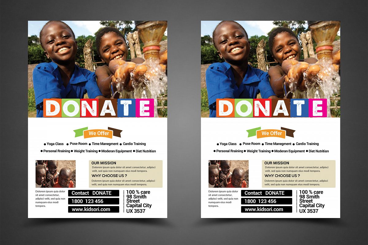 Charity Fundraisers Flyer example image 1