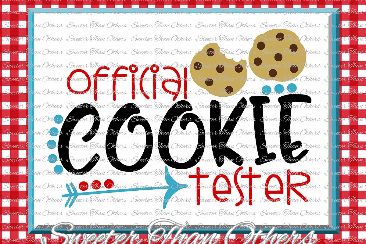 Official Cookie Tester Svg, Christmas svg, Cookies svg, example image 1