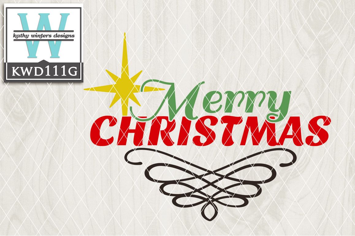Christmas Cutting File KWD111G example image 1
