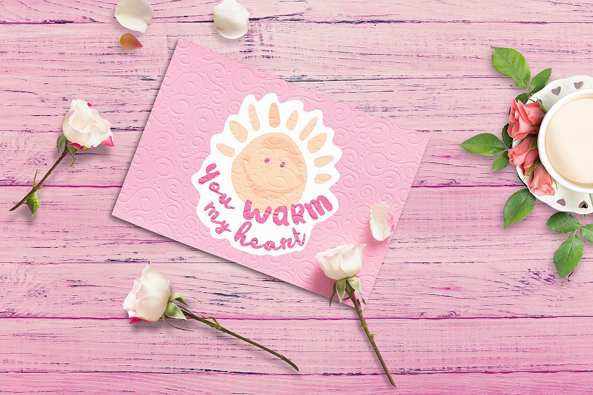 Valentine Card Mock-up #2 example image 1