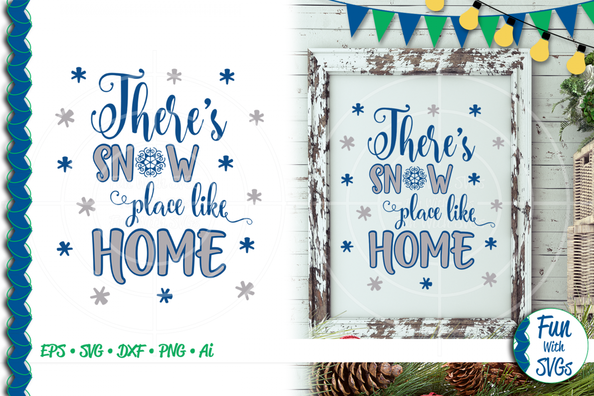 SVG There's No Place Like Home, Cut File, Clip Art FWS392 example image 1