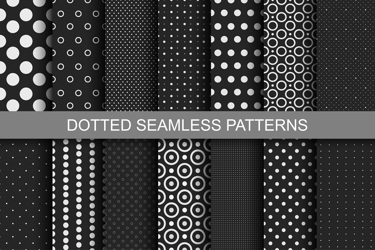 Dotted Seamless Patterns. example image 1