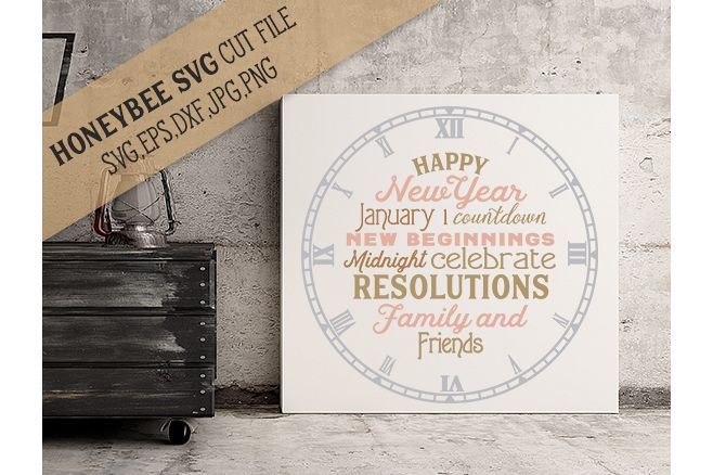Happy New Year Clock example image 1