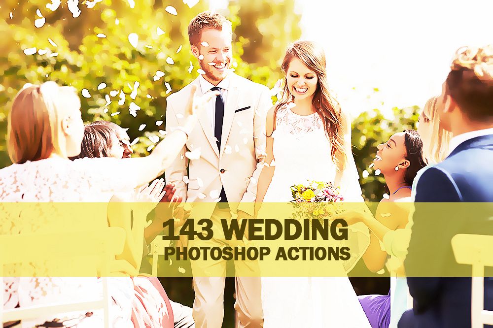 143 Wedding Photoshop Actions Collection (Action for photoshop CS5,CS6,CC) example image 1