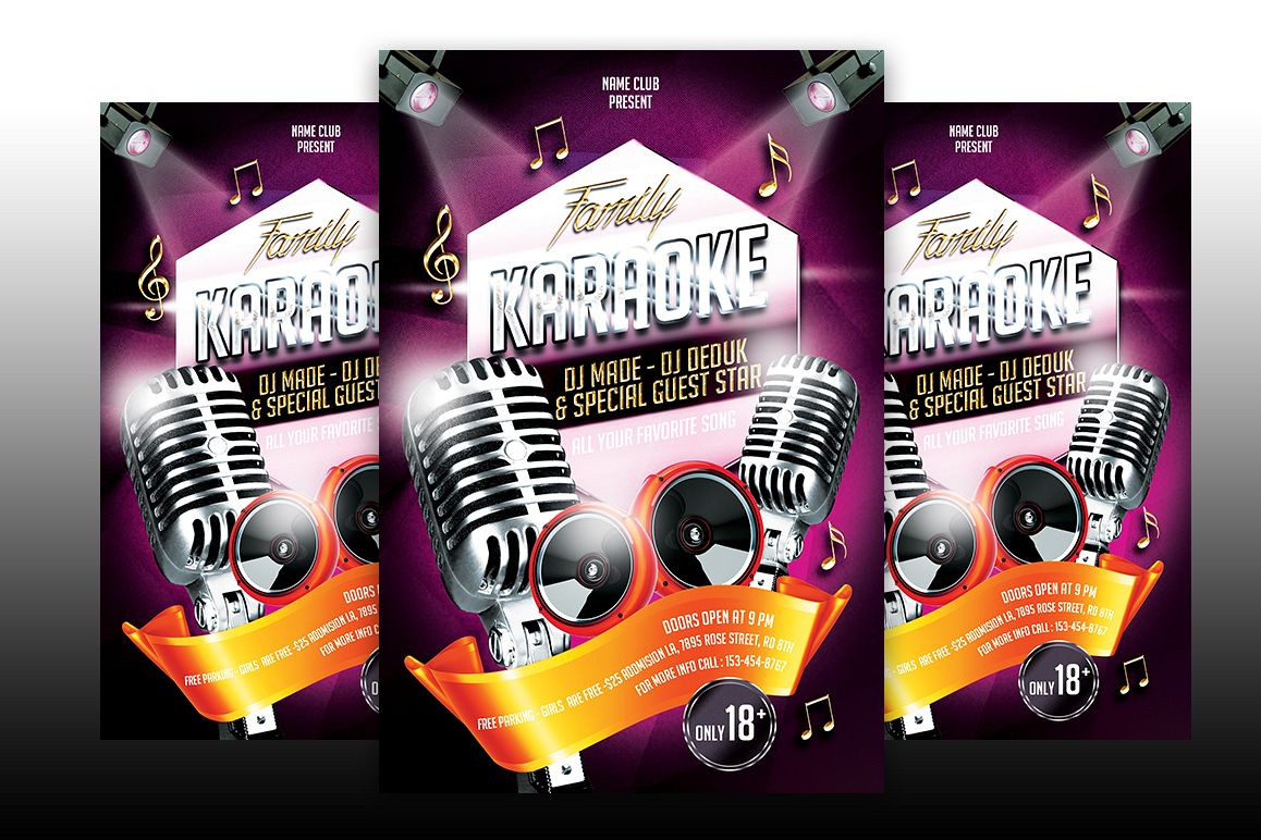 Karaoke Flyer Template example image 1