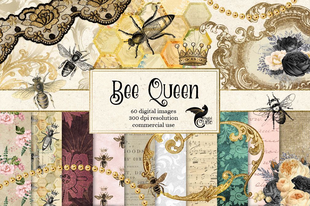 Queen BeeDigital Scrapbooking Kit example image 1