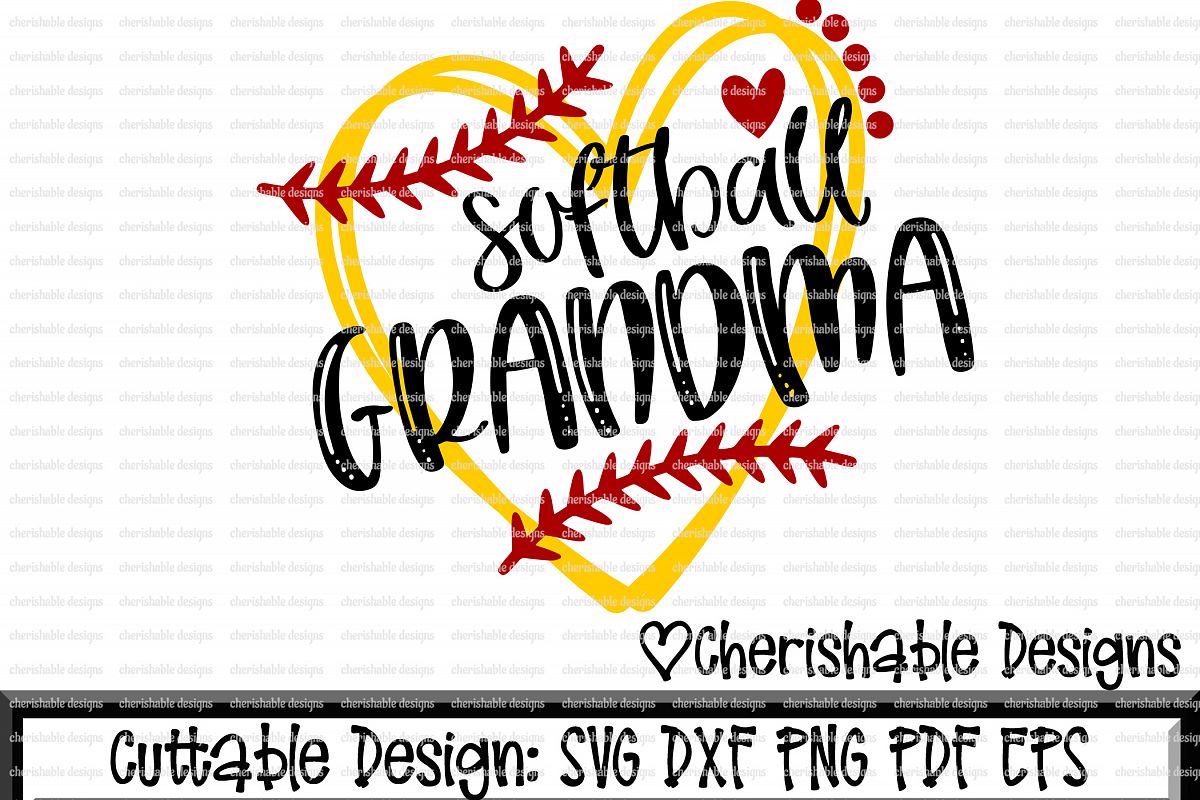 Download Softball Svg, Softball Grandma Svg, Softball Cutting file, heart frame Softball, dxf pattern ...