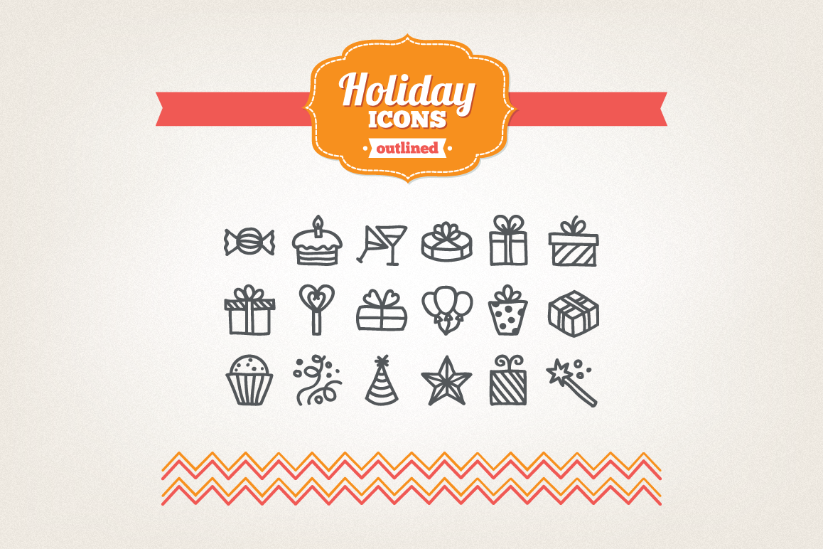 Hand Drawn Holiday Icons example image 1