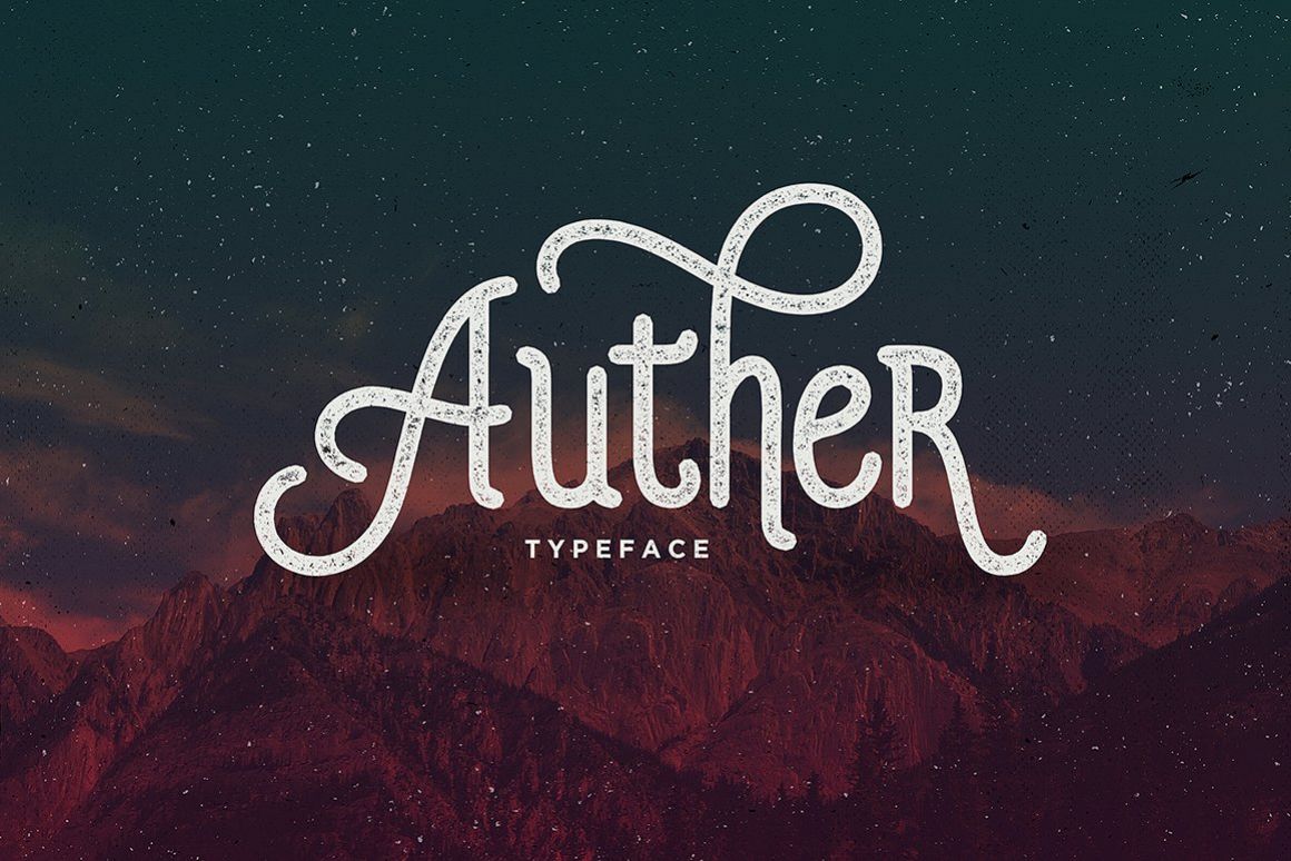 Auther Typeface example image 1