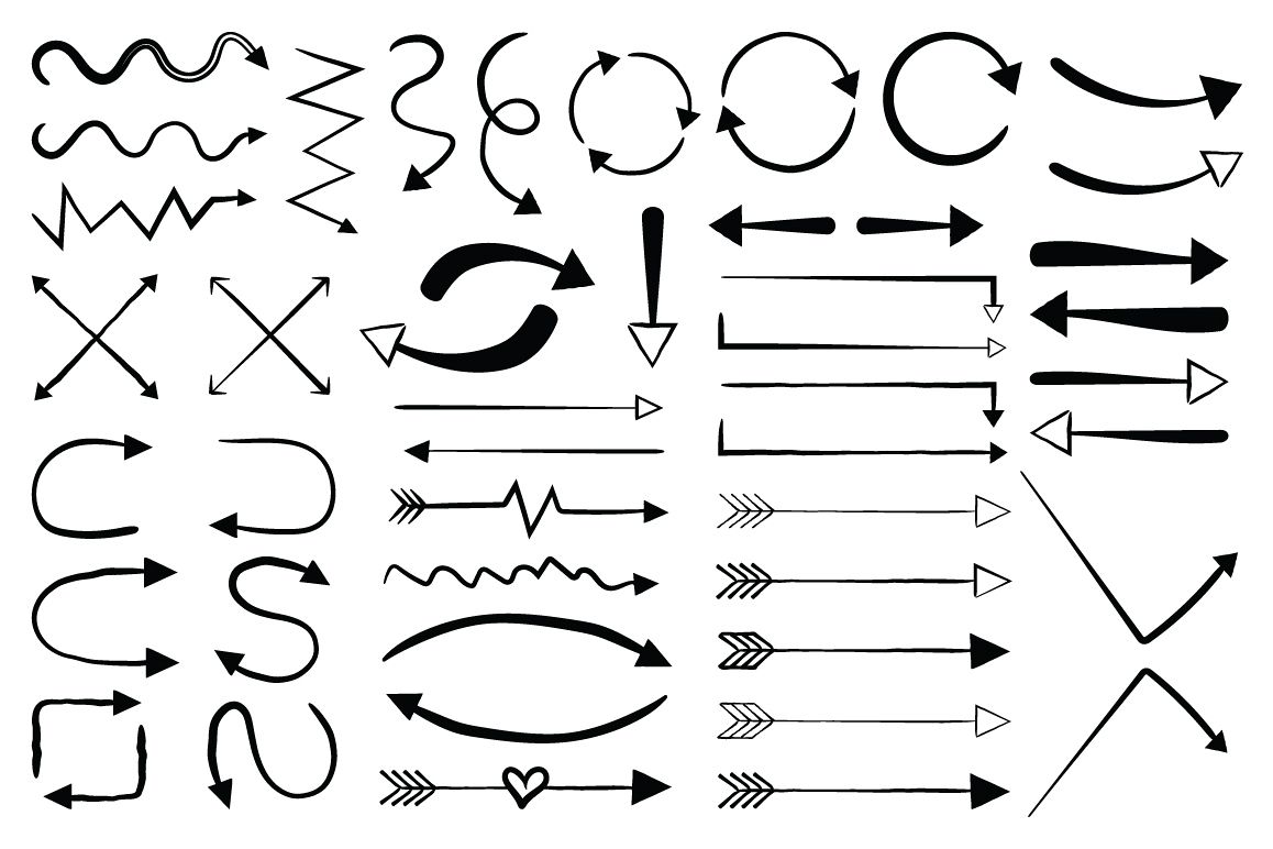 Arrows and Arrows Clip Art Set example image 1