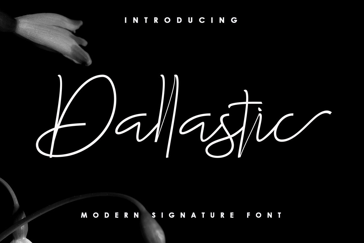 Dallastic Script example image 1