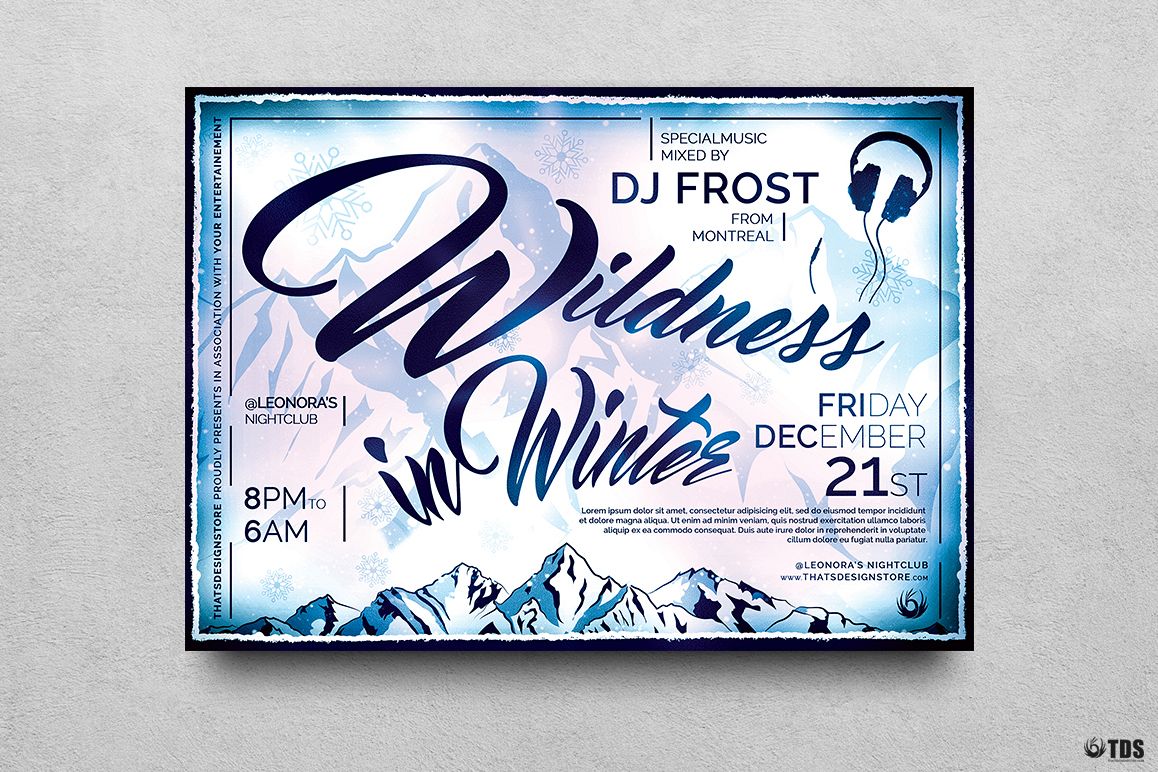 Wildness in Winter Flyer Template example image 1