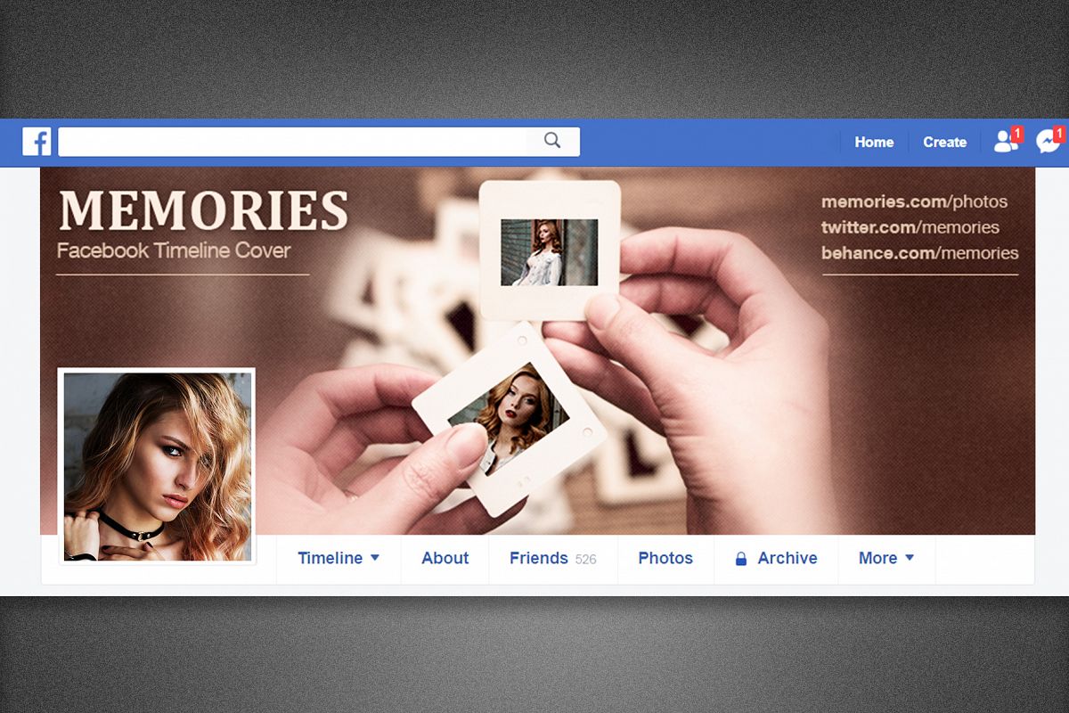 Memories Facebook Timeline Cover example image 1