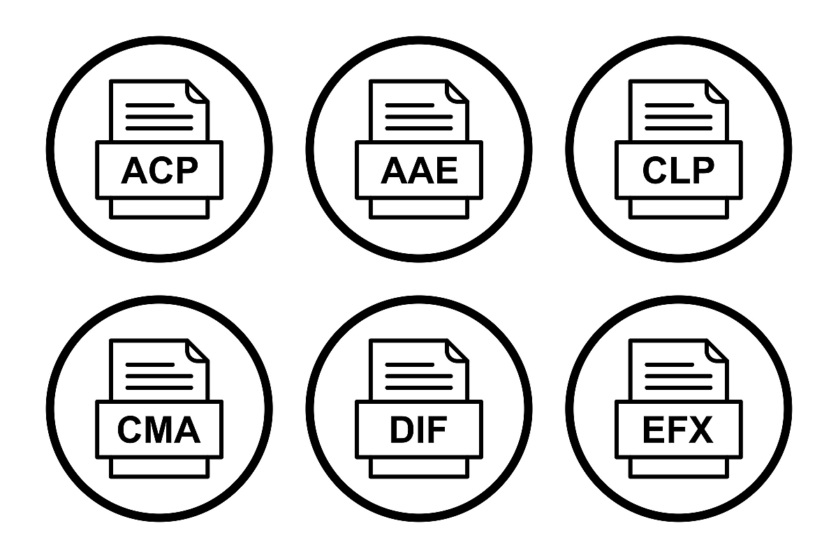 Set Of File Formats Icons example image 1