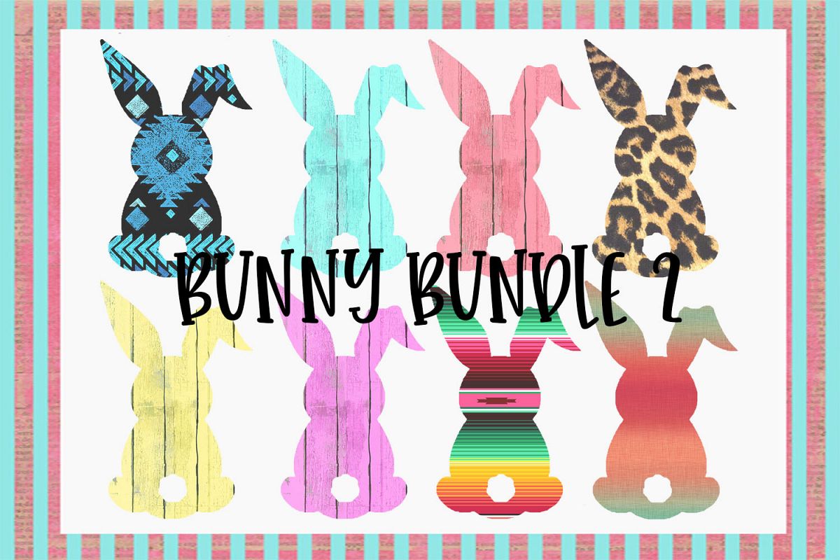 Easter Bunny Sublimation Bundle 2 example image 1