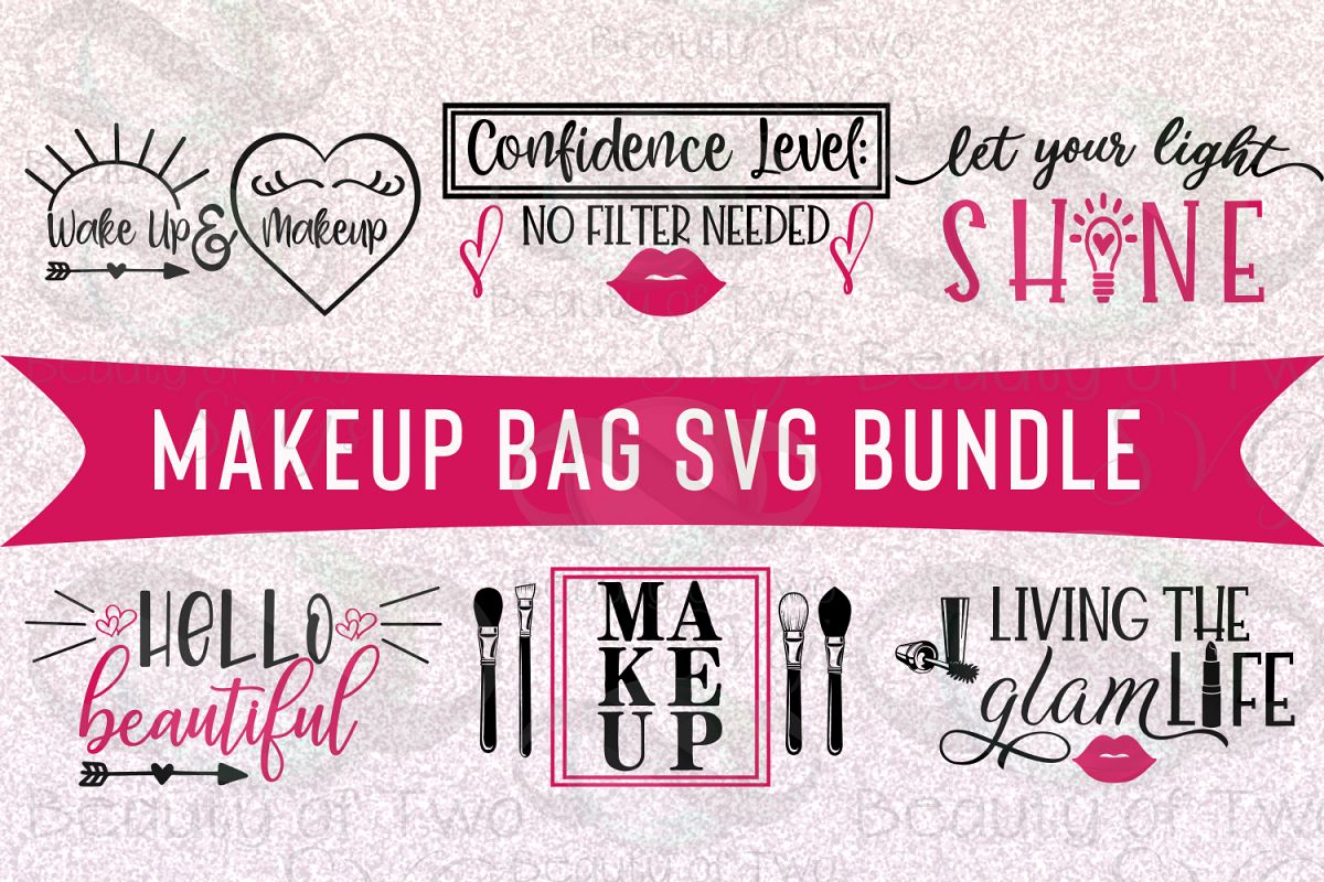 Download Makeup Bag SVG Bundle, 6 Makeup svg designs, makeup svg