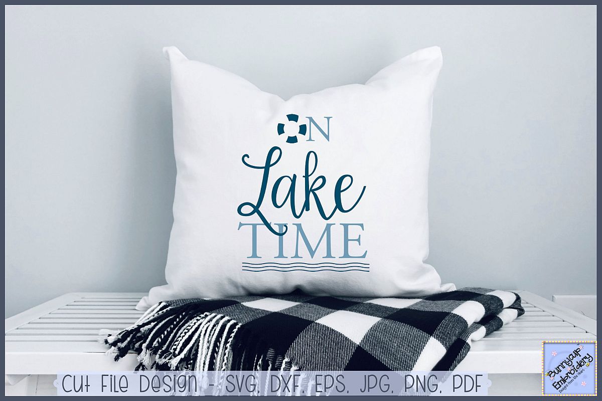 On Lake Time - SVG, Clipart, Printable example image 1