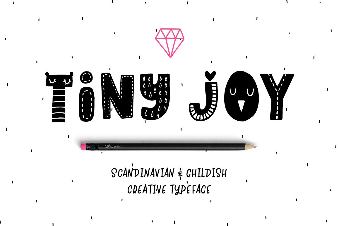 Tiny Joy Font - Scandinavian & Kids example image 1