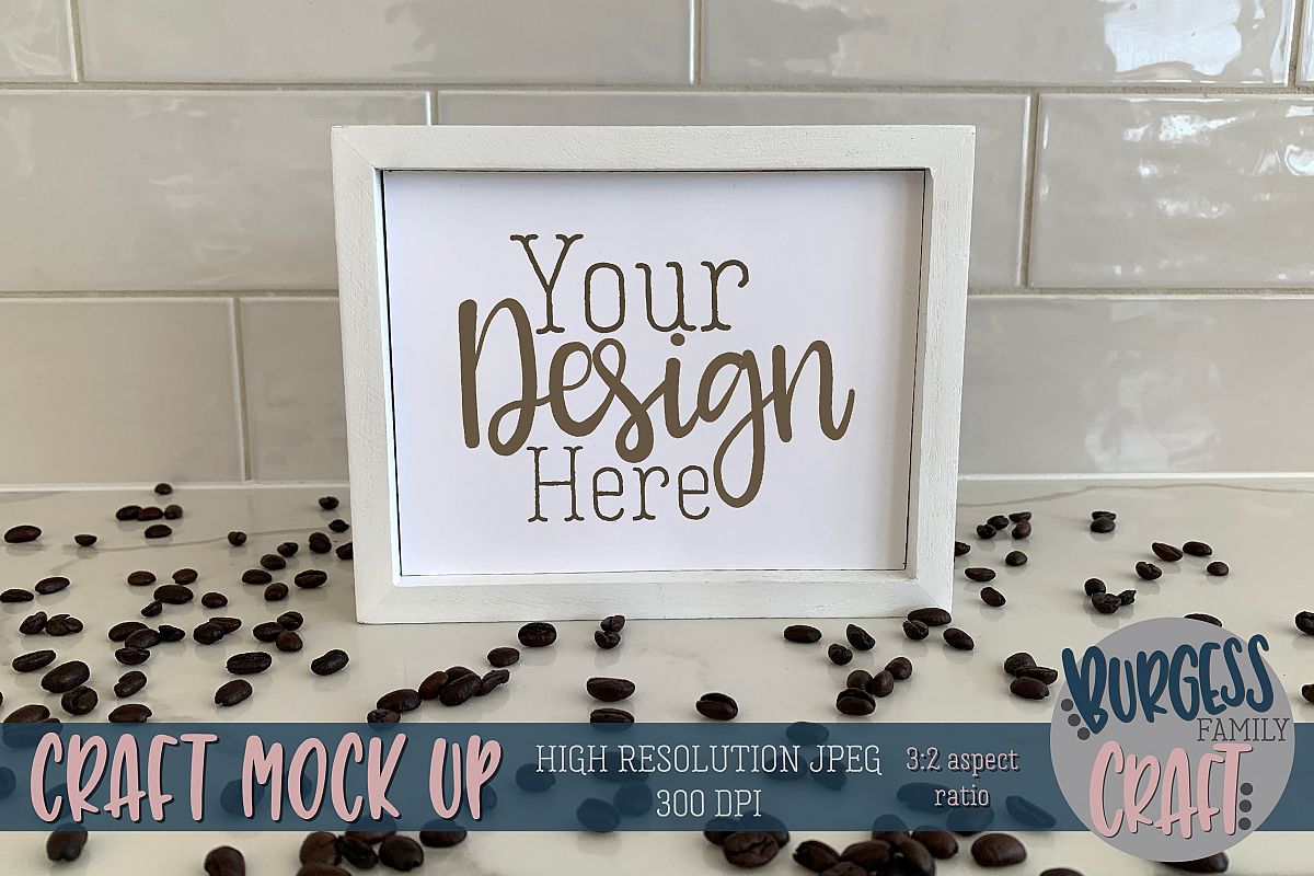 Coffee lover sign Craft mock up|High Resolution example image 1