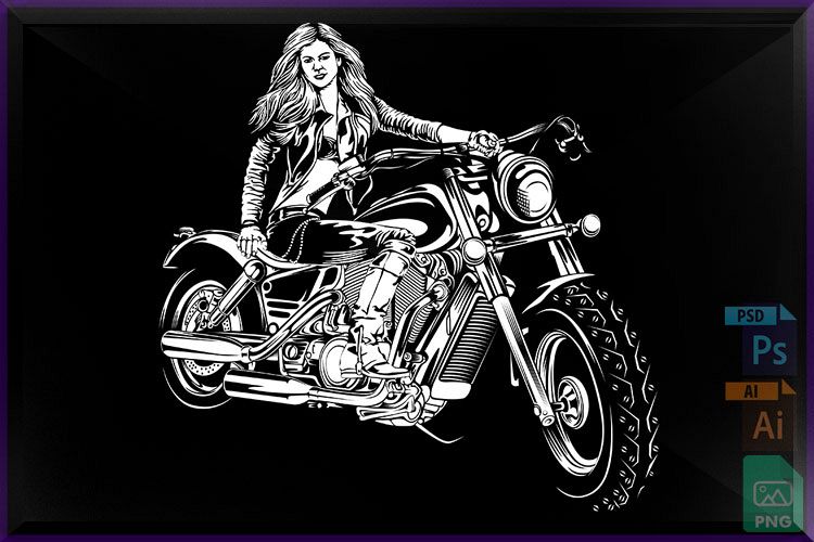 Biker Girl example image 1
