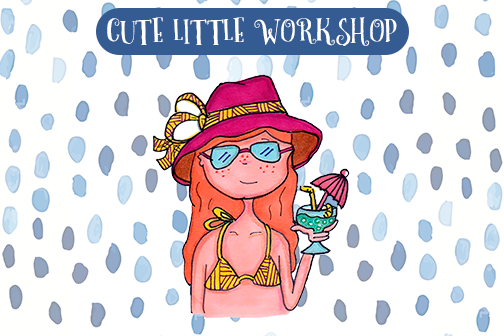 Bikini Girl Clipart example image 1
