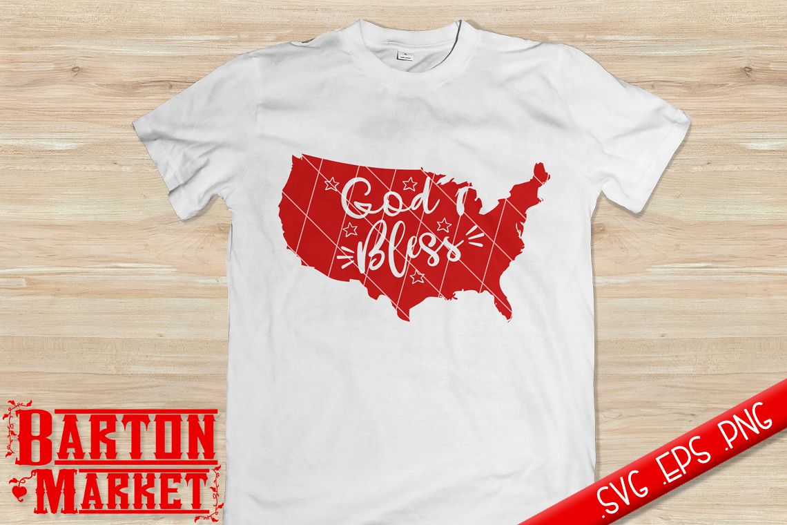 God Bless America SVG / EPS / PNG 1 example image 1