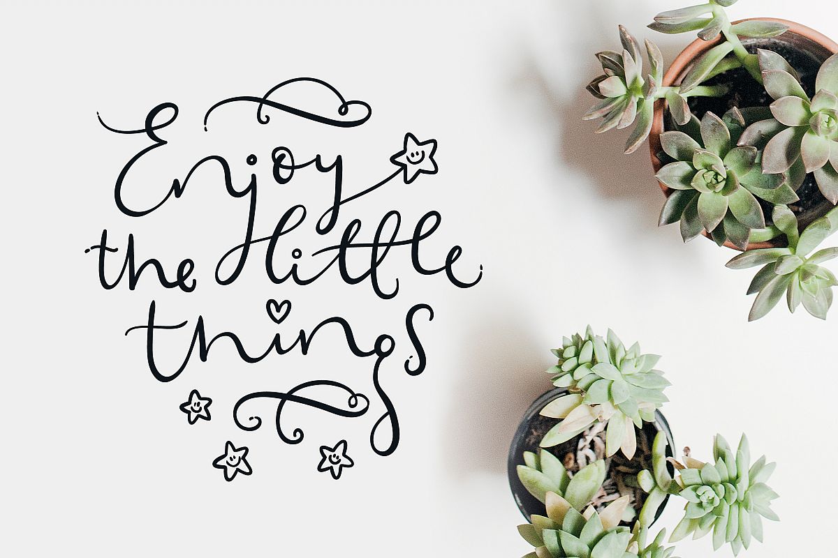 Enjoy the little things SVG cut files example image 1