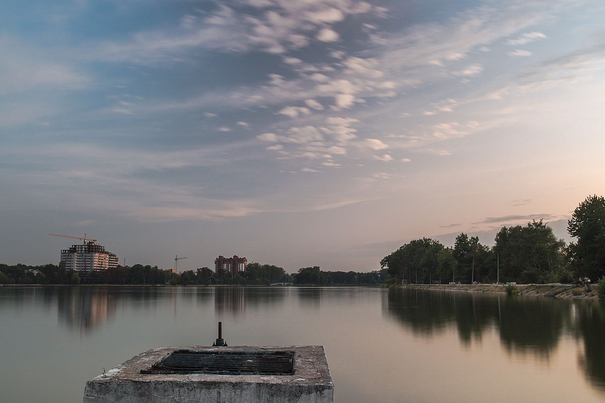 Lake during sunset example image 1