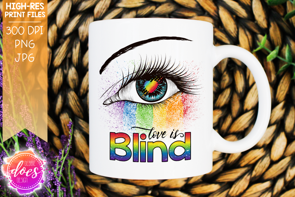 Love is Blind - Pride Eye - Printable Design example image 1