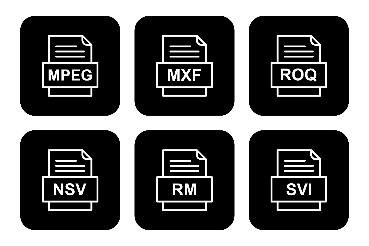 Set Of File Formats Icons example image 1