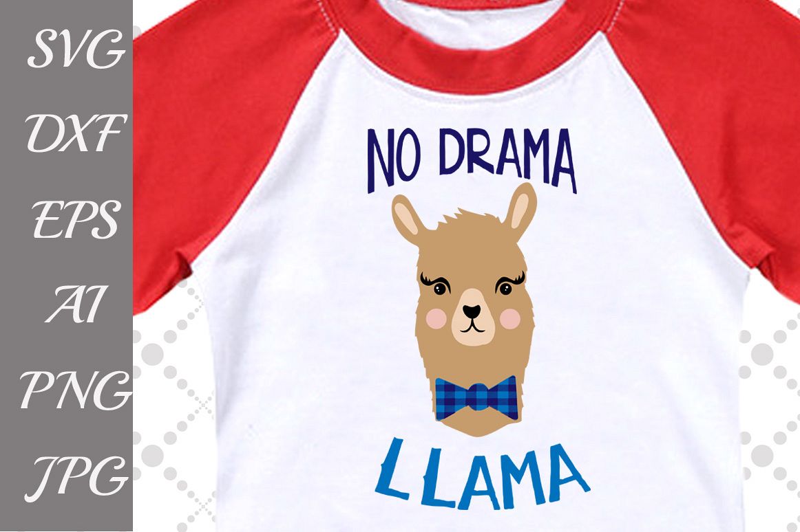 No Drama Llama Svg example image 1