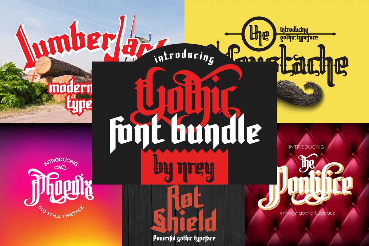 Gothic font bundle example image 1