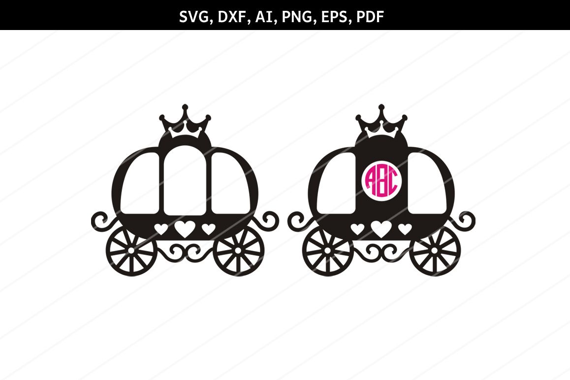 Princess carriage SVG, Carriage Clipart,Svg files,Cricut,dxf (233649