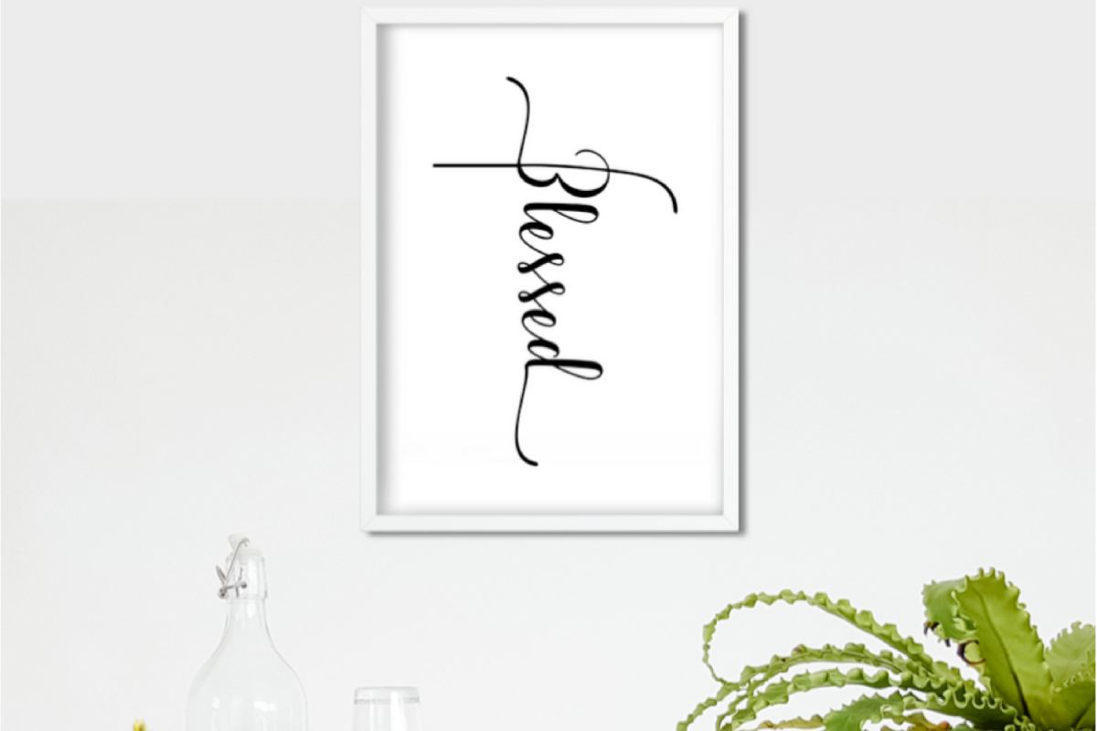 Download Blessed cross wall art Print Printable Christian printable