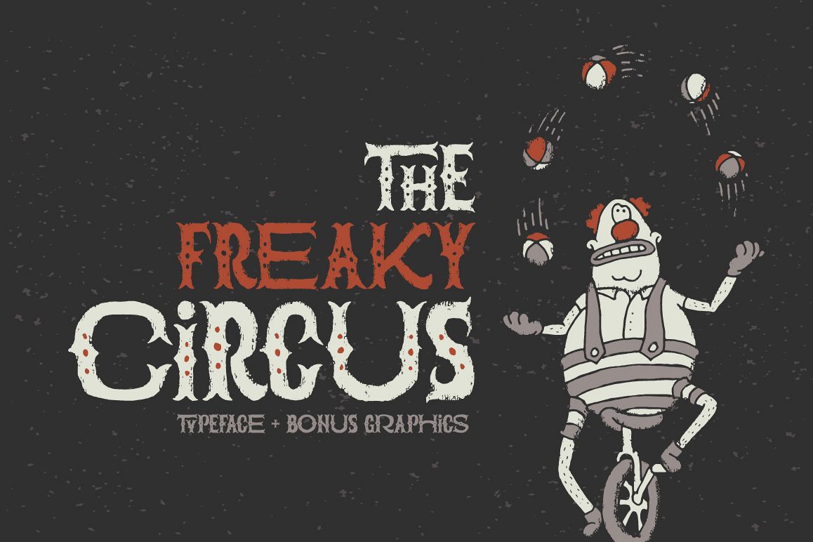The Freaky Circus font example image 1