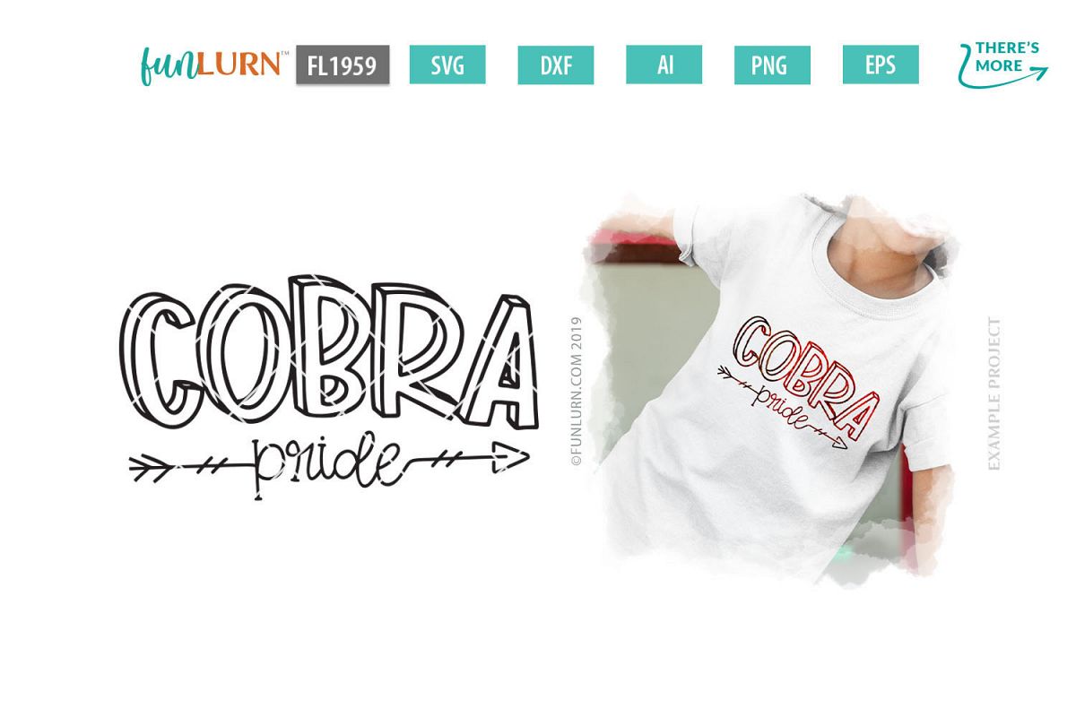 Cobra Pride Team SVG Cut File example image 1