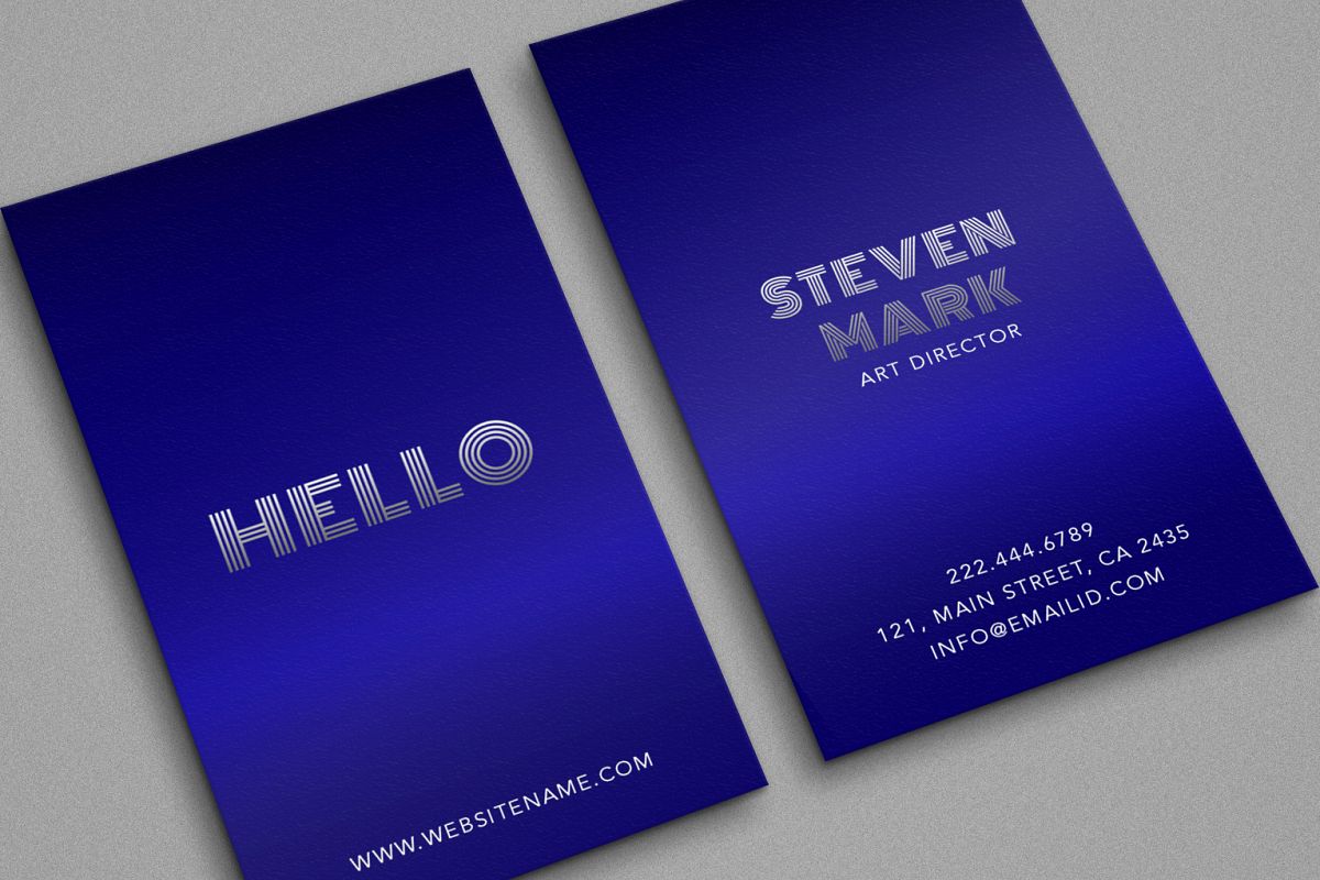 Blue colour classy metal steel looks royal example image 1