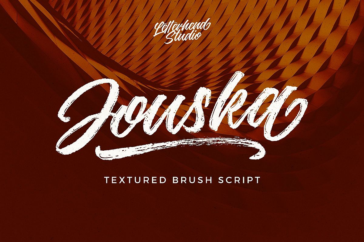 Jouska Textured Brush Script example image 1