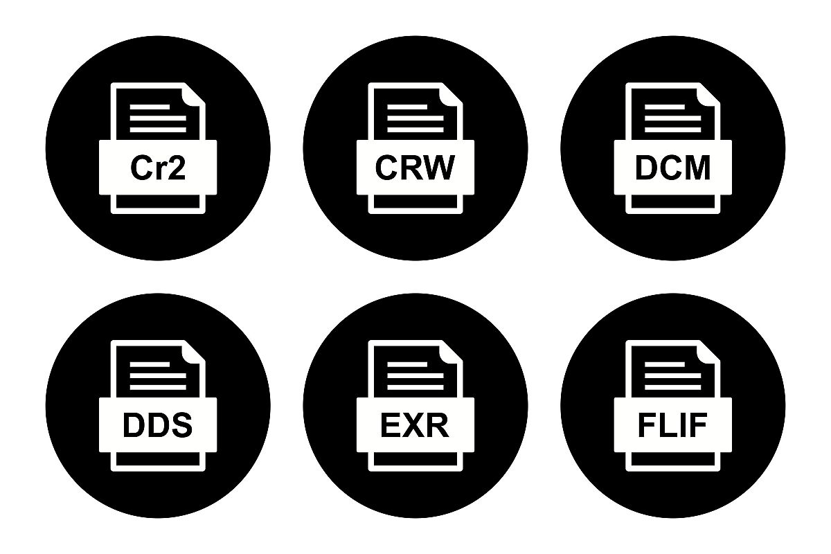 Set Of File Formats Icons example image 1