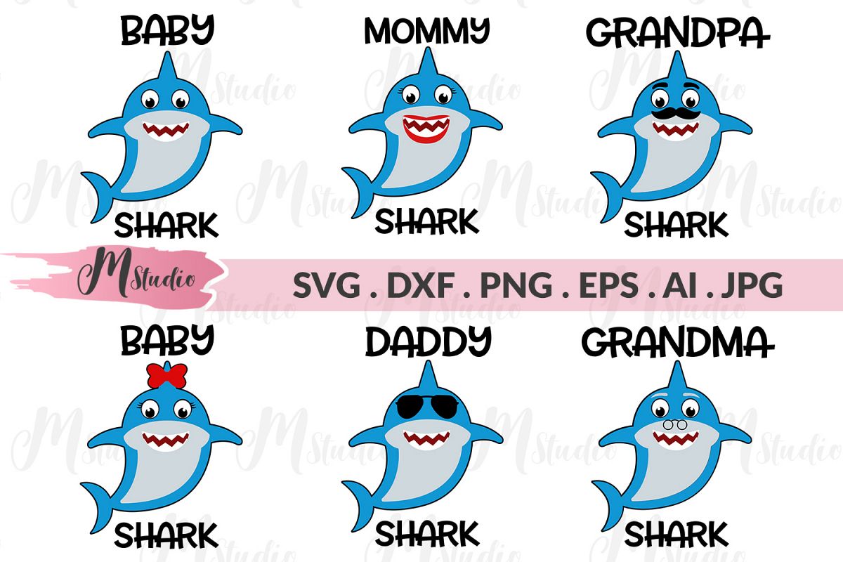 Free Free Family Shark Svg 385 SVG PNG EPS DXF File