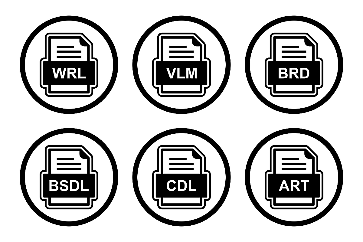 Set Of File Formats Icons example image 1