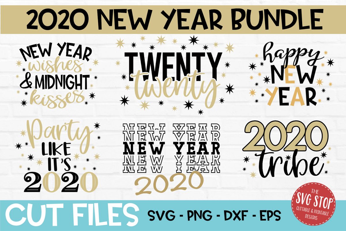 New Year Bundle SVG, PNG, DXF, EPS example image 1
