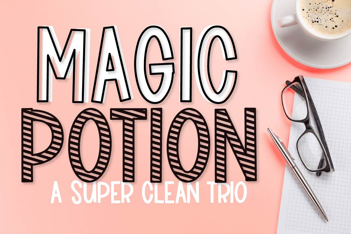 Magic Potion - A Super Clean Font Trio example image 1