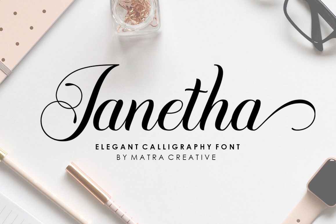 Janetha Script example image 1