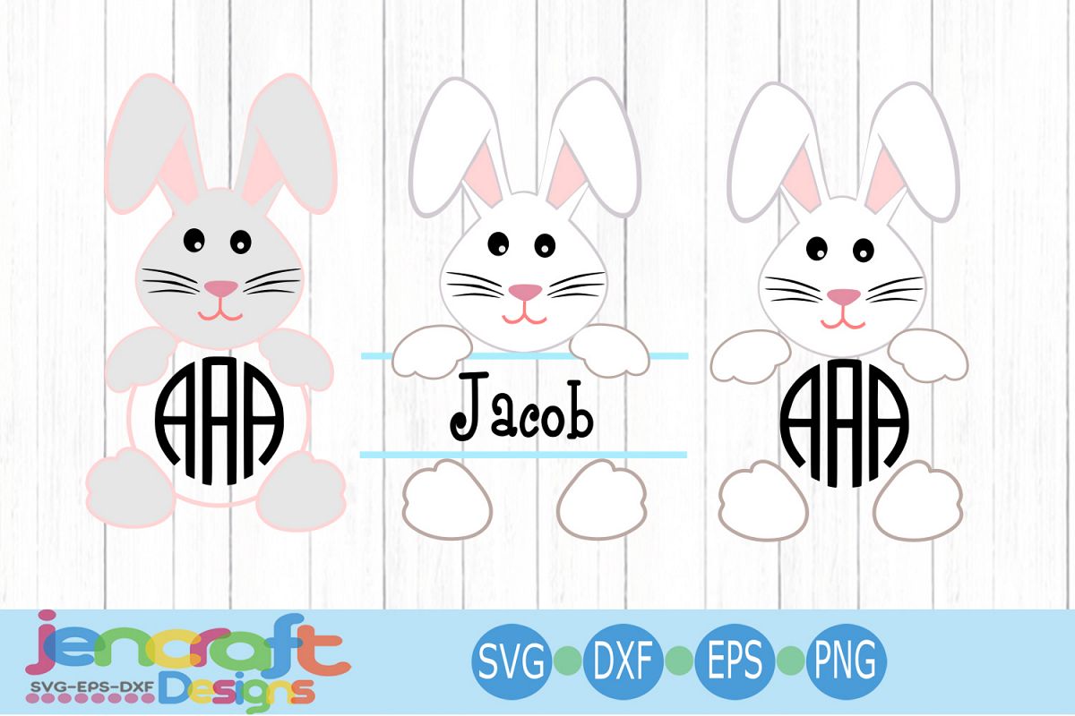 Download Monogram Frame - floppy ears Bunny Svg Easter svg Bundle