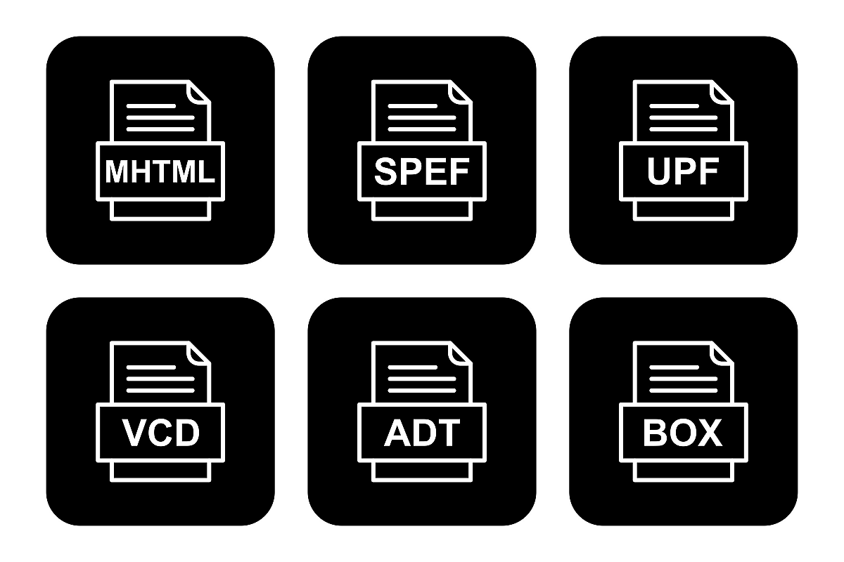 Set Of File Formats Icons example image 1