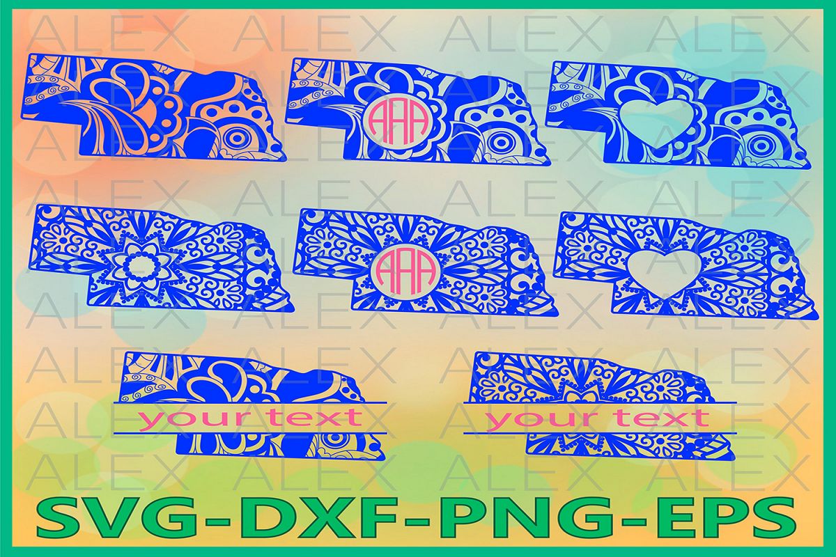 Nebraska State SVG, Nebraska Mandala SVG, Nebraska Svg example image 1